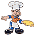 +food+chef+spinning+a+pizza++ clipart