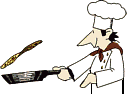 +food+chef+tossing+pancake++ clipart