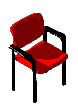 +furniture+red+chair++ clipart