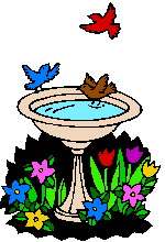 +gardening+bird+bath++ clipart