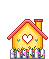 +love+hearts+out+of+a+house++ clipart
