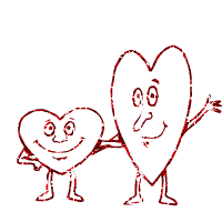 +love+hearts+with+faceshearts++ clipart