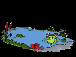 +reptile+animal+frog+diving+into+a+pond++ clipart