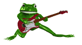 +reptile+animal+guitar+playing+frog++ clipart