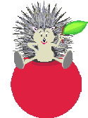 +animal+hedgehog+on+an+apple++ clipart
