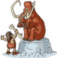 +history+stoneage+man+and+Mammoth++ clipart