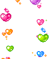 +love+floating+coloured+hearts++ clipart