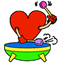 +love+heart+playing+a+drum++ clipart