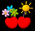 +love+hearts+with+flowers++ clipart