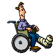 +medical+health+doctor+broken+leg+wheelchair++ clipart