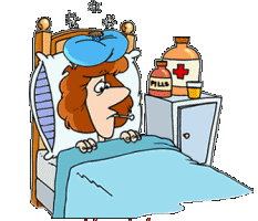 +medical+health+doctor+in+bed+ill++ clipart