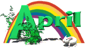 +date+month+april+rainbow+april+month++ clipart