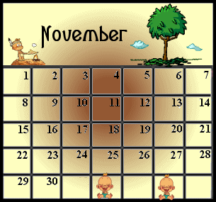 +date+month+november+ clipart