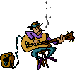 +music+entertainment+cowboy+playing+guitar++ clipart