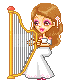 +music+entertainment+harpist++ clipart