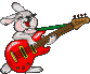 +music+entertainment+rabbit+playing+guitar++ clipart