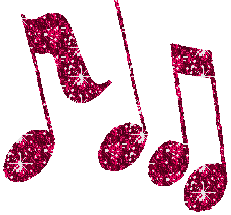 +music+entertainment+red+glitter+notes++ clipart