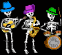 +music+entertainment+skeleton+band++ clipart
