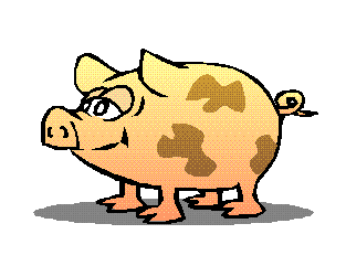 +hog+farm+animal+livestock+dancing+laughing+pig++ clipart