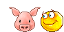 +hog+farm+animal+livestock+kissing+the+pig++ clipart