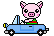 +hog+farm+animal+livestock+pig+in+a+car++ clipart