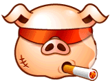 +hog+farm+animal+livestock+smoking+pig++ clipart