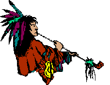 +native+indian+native+with+peace+pipe+animnation+ clipart