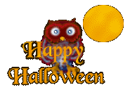 +pumpkin+fruit+owl+happy+halloween++ clipart