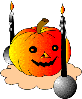 +pumpkin+fruit+pumpkin+and+black+candles++ clipart