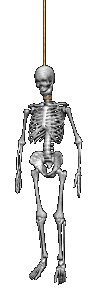 +scary+bones+hanging+skeleton++ clipart