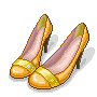 +shoes+footwear+yellow+court+shoes++ clipart