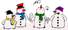 +snow+winter+fall+group+of+snowmen++ clipart