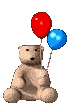 +stuffed+ainimal+teddy+bear+with+balloons++ clipart