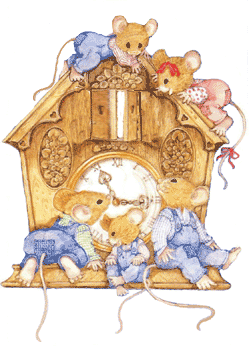 +time+timer+mice+on+the+clock++ clipart