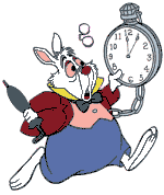 +time+timer+white+rabbit+and+clock++ clipart