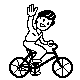 +bicycle+boy+wave+sport+ clipart