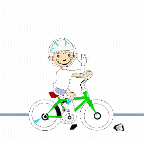 +bicycle+sport+crash+on+bicycle++ clipart