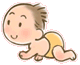 +child+infant+baby+crawling++ clipart