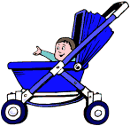 +child+infant+baby+in+pushchair++ clipart