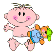 +child+infant+baby+with+teddy++ clipart