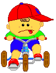 +children+boy+on+tricycle++ clipart