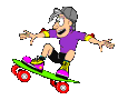 +children+boy+skateboarding++ clipart