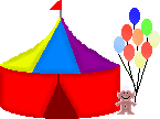 +circus+carnival+circus+tent+and+balloons++ clipart