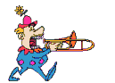 +circus+carnival+clown+with+trumpet++ clipart