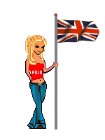 +uk+britain+england+europe+girl+with+flag++ clipart
