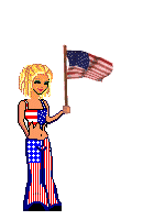 +united+states+usa+girl+and+flag++ clipart
