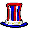+united+states+usa+top+hat++ clipart