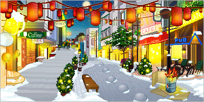 +xmas+holiday+religious+christmas+decorated+street++ clipart