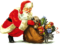 +xmas+holiday+religious+santa+and+a+sack+of+presents++ clipart