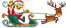 +xmas+holiday+religious+santa+riding+his+sleigh+waving++ clipart